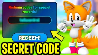 SECRET CODE TO GET CLASSIC TAILS INSTANTLY IN SONIC SPEED SIMULATOR!?