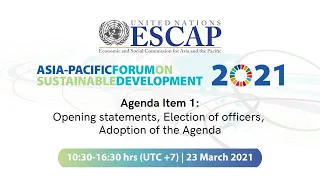 8th Asia-Pacific Forum on Sustainable Development | 23 March 2021