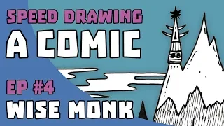 Drawing a COMIC - Average Scribbles Ep #4 - Wise Monk