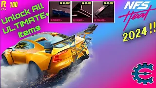 How to Unlock all ULTIMATE PLUS parts in NFS Heat with cheat engine|| level 100 in one click ||