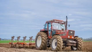 Labour avec un Fiatagri 160-90 en Normandie!!!!