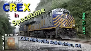 [50][4k] CREX in Spacetime, CSX Trains on the Abbeville Sub, 05/25/2017 ©mbmars01