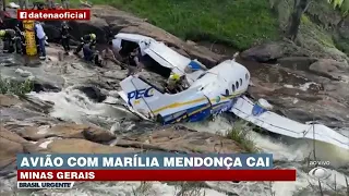 Avião de Marília Mendonça cai no interior de MG