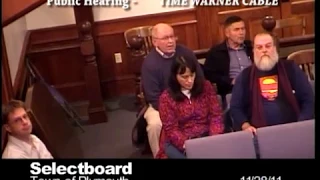 Plymouth Selectboard: Public Hearing on Time Warner Cable Franchise Agreement 11/28/11