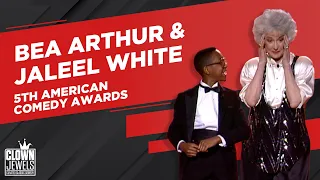 Bea Arthur with Urkel | Bea Arthur and Jaleel White | 5th Annual American Comedy Awards (1991)