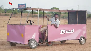 Making Mini Bus 💯 100% Real | Bike Engine Bus | புதுக்கோட்டை To சென்னை Free ticket..! Sathish