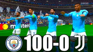 FIFA 23 | RONALDO, MESSI, MBAPPE, NEYMAR, ALL STARS | MANCHESTER CITY 100 - 0 JUVENTUS | UCL FINAL