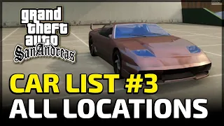 Car List #3 - All Import / Export Car Locations (GTA San Andreas Definitive Edition)