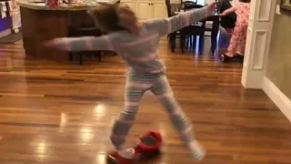 Hard hoverboard face plant