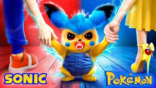 Pokemon in Real Life! My Parents Are Pokemon and Sonic! We Discovered a New Pokémon!