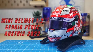 Mini Helmet 1:2 Sergio Pérez Austrian GP 2022 Red Bull