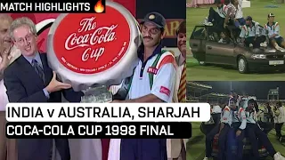 INDIA VS AUSTRALIA, SHARJAH #COCA-COLA CUP 1998 FINAL #MATCH HIGHLIGHTS 😲