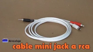 Cómo HACER cable MINI JACK a RCA 😜👍❤️