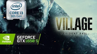 Resident Evil 8 Village i3 9100f GTX 1650 SUPER Gameplay Benchmark