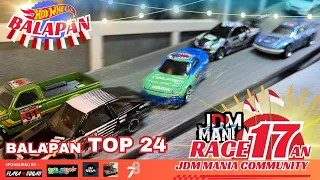 BALAPAN HOTWHEELS JDM MANIA TOP 8 GRUP | RACE 17 AGUSTUS - 78TH