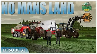 Making bales of silage - NO MANS LAND  Ep 32 with @The FarmSim Guy  - FS22