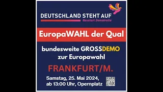 Demo "EuropaWAHL der Qual" Frankfurt am Main + Aufzug #FFM2505 - Teil 2