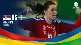 Serbia vs Sweden | Highlights | Women's EHF EURO 2022 Qualifiers