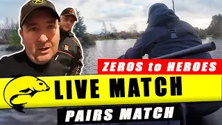 ZEROS to HEROES! Live Match Fishing at Lindholme Lakes | Pairs League