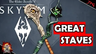 SKYRIM Anniversary ARMS OF CHAOS! My New Favourite Staves! Arm Of The Sun - Arm Of The Moon Staff