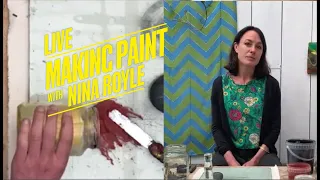 LIVE: Making paint with Nina Royle | Hospital Rooms Digital Art School with Seasalt Cornwall