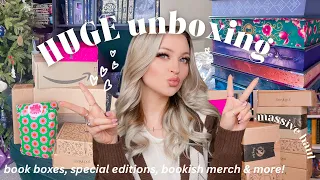 HUGE cosy book unboxing haul!!💌☕️ fairyloot, amazon, bookish merch, special editions & more!