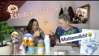 Wir probieren ESSEN für KINDER & Lucy trinkt MUTTERMILCH🤢