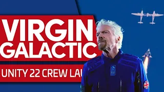 Команда Ричарда Бренcона и Космический полет Virgin Galactic Unity 22