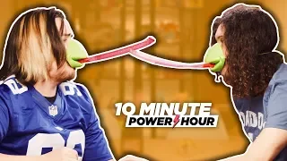 WEIRD BOARD GAMES: Tic Tac Tongue + Yeti Set Go!! - Ten Minute Power Hour