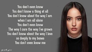 Faouzia - You Don't Even Know Me (Lyrics)