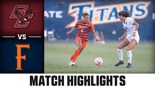 Boston College vs. Cal State Fullerton Women’s Soccer Highlights (2023)