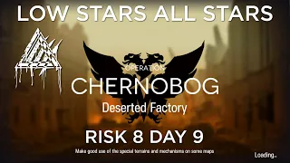 Arknights CC#6 Day 9 Deserted Factory Risk 8 Guide Low Stars All Stars