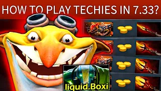 How to play Techies in 7.33? 9k mmr with Liquid.Boxi🔥