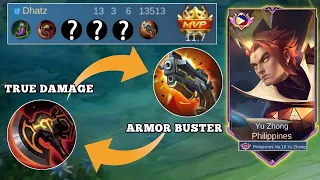 WTF DAMAGE!! YU ZHONG BEST BUILD 2024 TO SUSTAIN MORE ON TEAM FIGHT!!