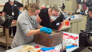 Historians open time capsule from Richmond's Robert E. Lee statue site