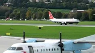 Lauda Air Boeing 737-800 (OE-LNJ) take off Innsbruck