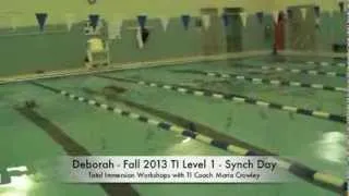 Total Immersion Fall 2013 Synch Swim Set - Deborah and Coach Maria