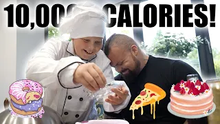 My Son Chooses My FOOD for a DAY (10,000+ CALORIES) - Eddie Hall