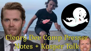 Red Wings Development Camp Presser w/ Cleary + Draper Talking about Marco Kasper Notes