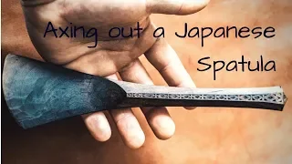 Triple-C Carving - Axing out a Japanese Spatula Blank using my new Journeyman´s Carving Axe