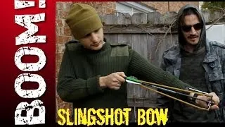 MAKE A SLINGSHOT SHOOT ARROWS CHEAP AND EASY! - ZOMBIE SURVIVAL HACK!