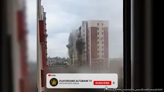 Russian artellery attack at civil buildings in Irpin/Kviv #shorts