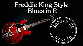 Freddie King Style Blues - Guitar Jam backing Track in D