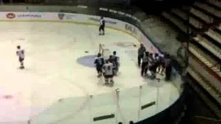 Sudbury Wolves (Canada) vs Denmark U20 Brawl Fight World Cup