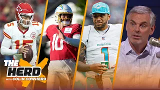 How close are Jags, Dolphins, Chiefs, Chargers to Colin's Super Bowl end zone? | NFL | THE HERD