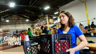 Inflation multiplying lines outside of food banks in Toronto