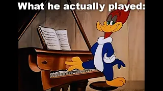 Pianos are Never Animated Correctly... (Woody Woodpecker Chopin)