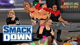 Several women's tag teams get into backstage brawl: SmackDown, Apr. 9, 2021 | Wrestling Revolution