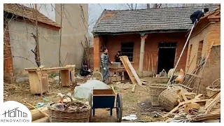 My husband renovated the abandoned house and cleaned the yard to bring his wife and children home