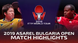 Jun Mizutani vs Quadri Aruna | 2019 ITTF Bulgaria Open Highlights (1/4)
